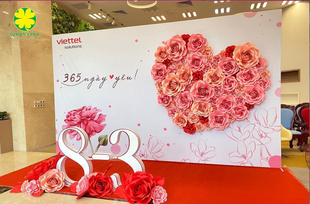 Dịch vụ trang trí 8/3 tại Hà Nội, Trang trí sự kiện 8/3 tại Hà Nội, Sự kiện Xanh, Viet Green Media, Dịch vụ trang trí Ngày quốc tế Phụ nữ 8/3 tại Hà Nội