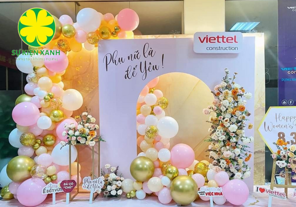 Dịch vụ trang trí 8/3 tại Gia Lai, Trang trí sự kiện 8/3 tại Gia Lai, Sự kiện Xanh, Viet Green Media, Dịch vụ trang trí sự kiện Ngày quốc tế Phụ nữ 8/3 tại Gia Lai