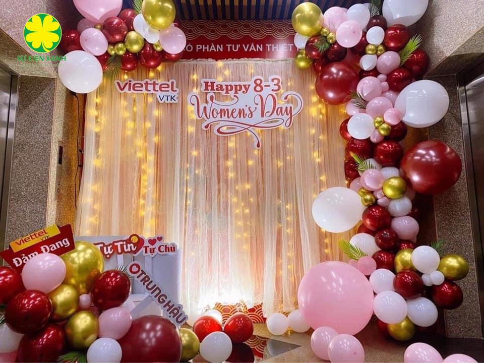 Dịch vụ trang trí 8/3 tại Hòa Bình, Trang trí sự kiện 8/3 tại Hòa Bình, Sự kiện Xanh, Viet Green Media, Tổ chức và trang trí sự kiện ngày 8/3 tại Hòa Bình