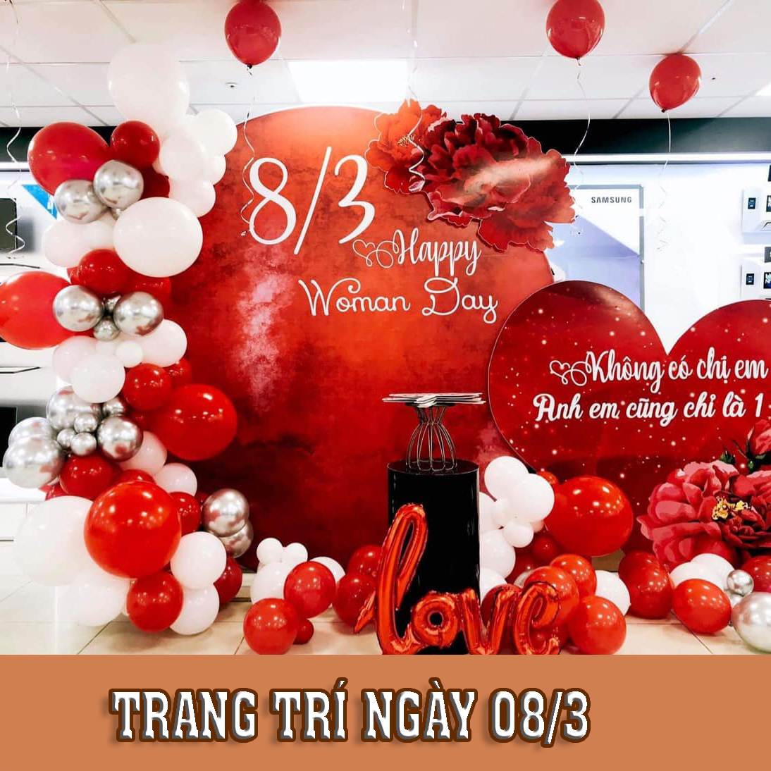 Dịch vụ trang trí 8/3 tại Trà Vinh, Trang trí sự kiện 8/3 tại Trà Vinh, Sự kiện Xanh, Viet Green Media,  Dịch vụ trang trí Ngày quốc tế Phụ nữ 8/3 tại Trà Vinh